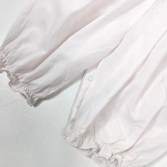 Vintage Carriage Boutiques Romper Baby Girls Size 6m White Heart Embroidered - Picture 3 of 5